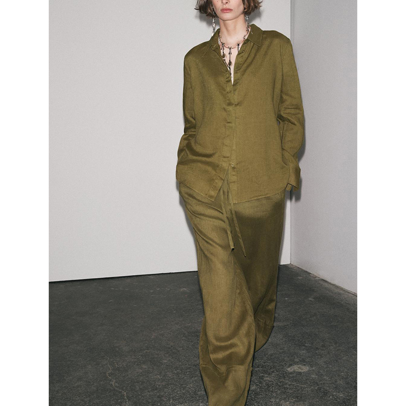 Casual lange mouwen overhemd m - Linen Pant Wide recensie en prijs