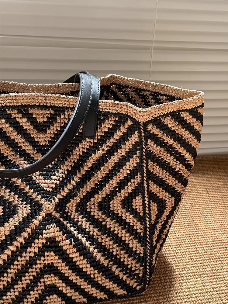 Oversized grote raffia stro ta - Crochet Bag Raffia recensie en prijs