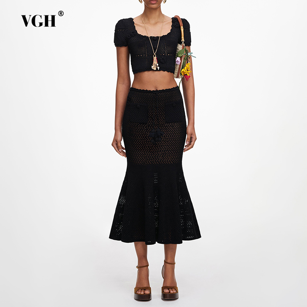 VGH Zwarte 3D Bloemmotief Holl - Crop Top Crochet recensie en prijs