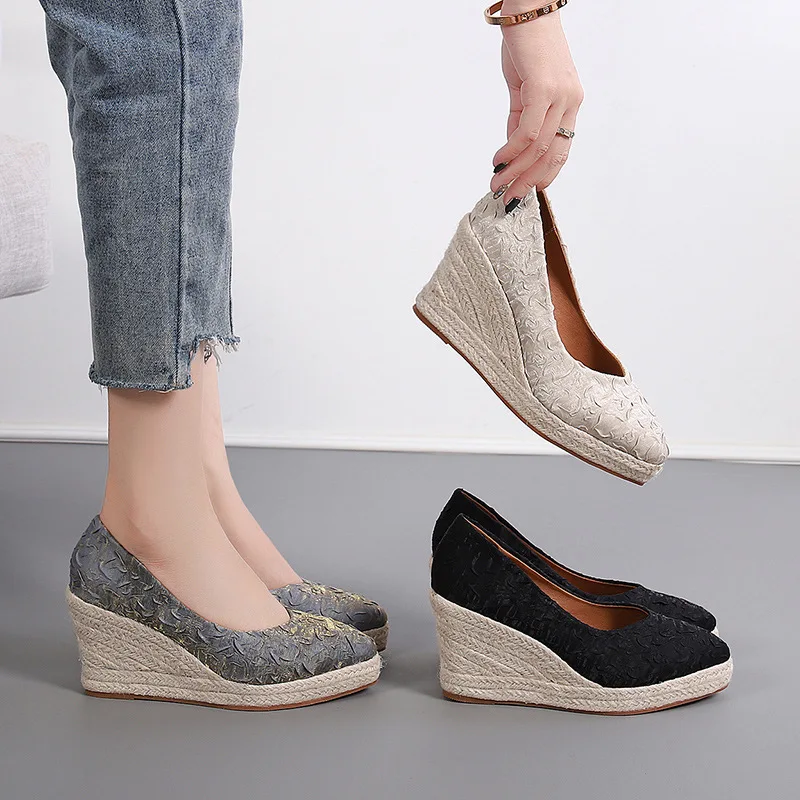 8cm Maat 34-42 Ademend Comfort - Wedge Espadrille Women recensie en prijs