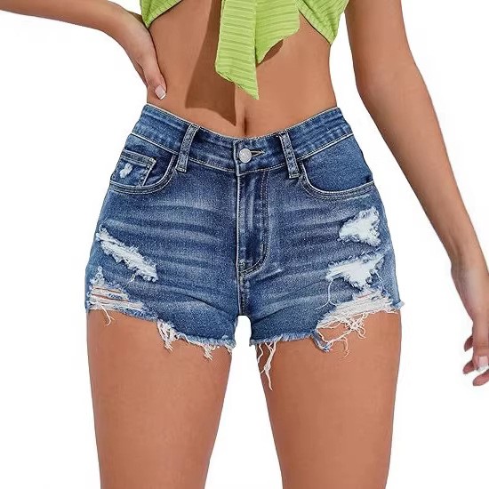 Dames high waist distressed bl - Shorts Denim Frayed recensie en prijs