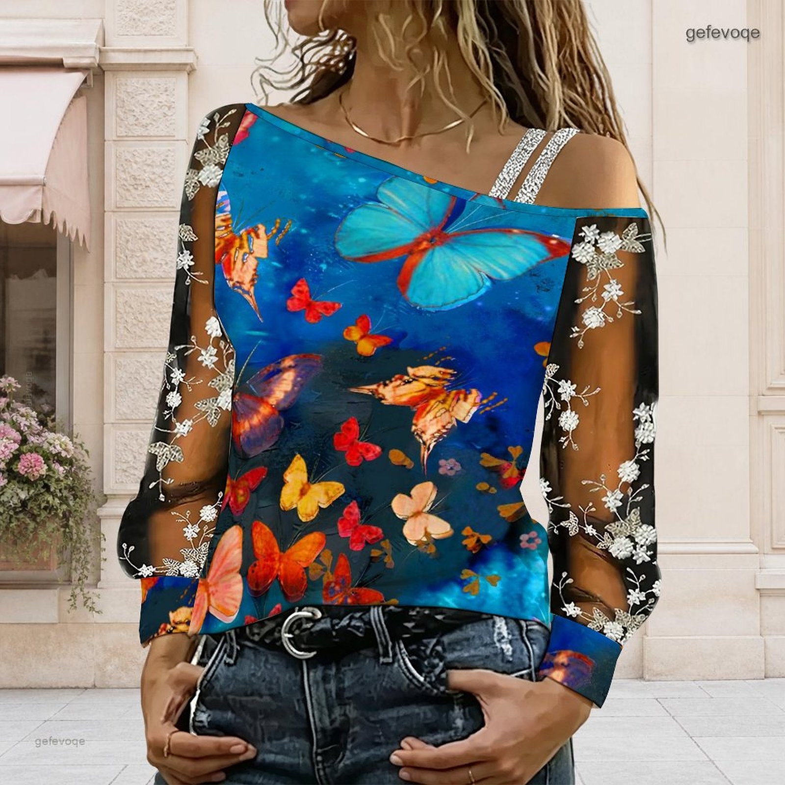 Dames off-shoulder blouse, asy - Blouse Off Shoulder recensie en prijs