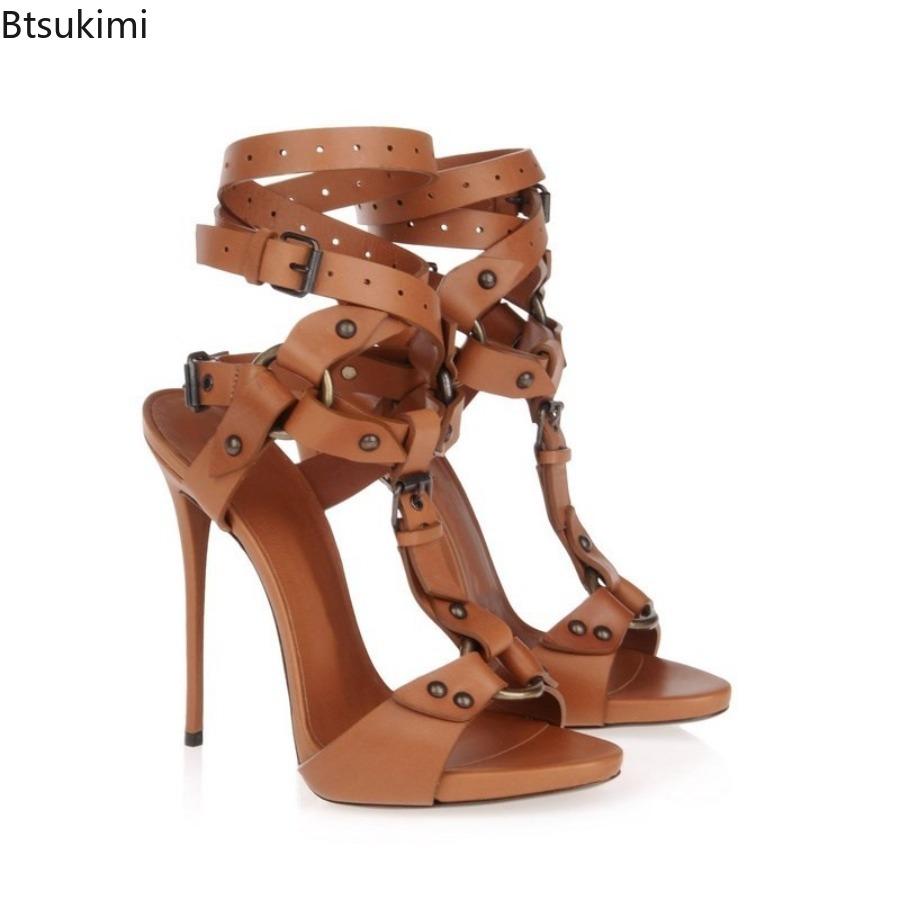 Sexy Circle Cross Strappy Glad - Sandal Strappy Heeled recensie en prijs