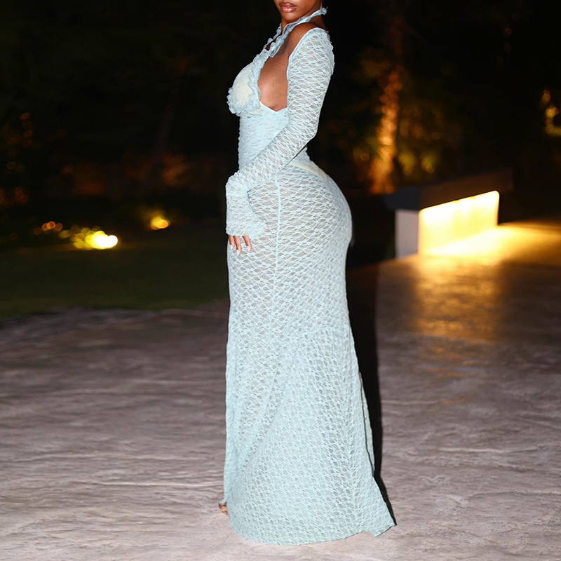 Dames Halter V-hals doorschijn - Maxi Dress Halter recensie en prijs