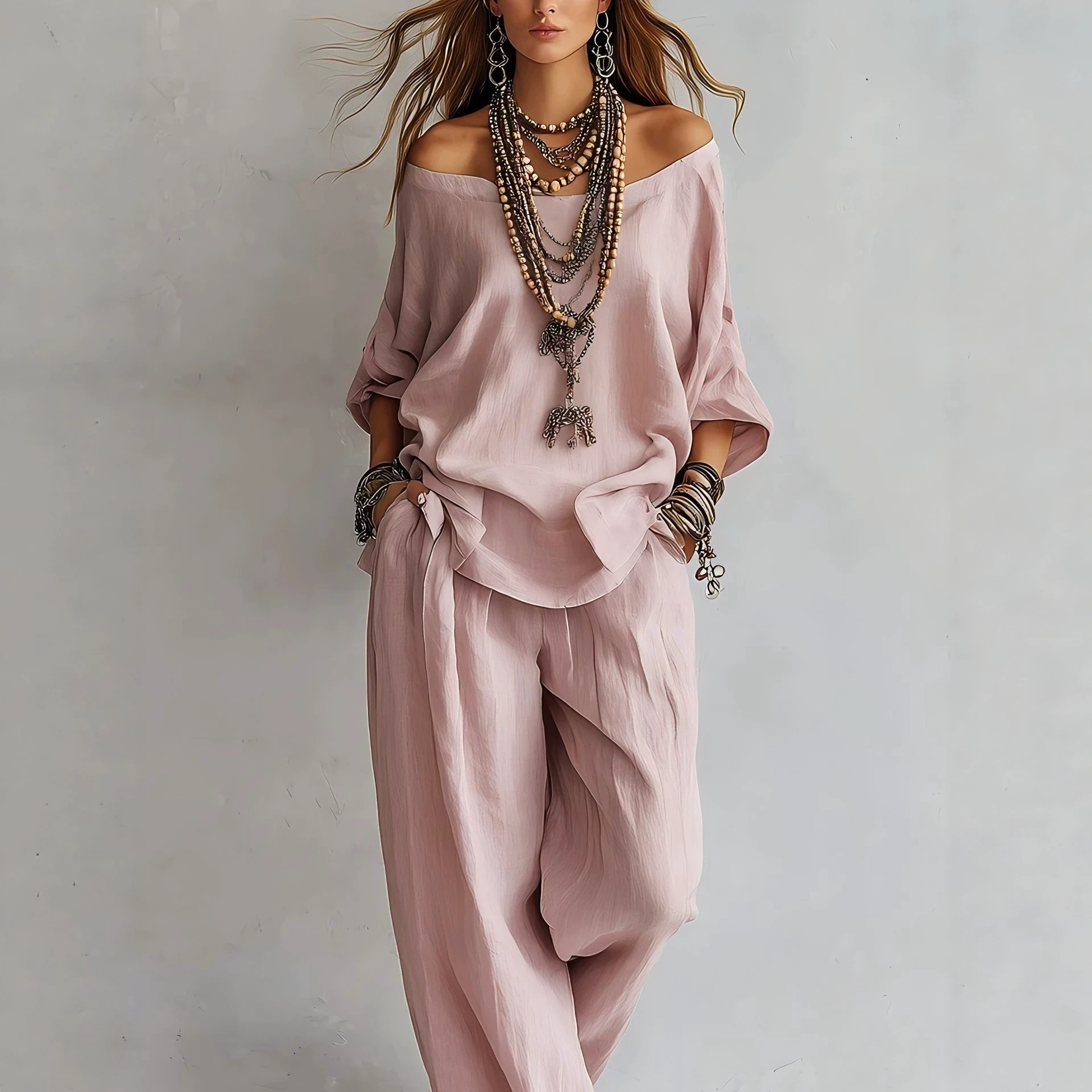 Casual losse linnen top met ze - Linen Pant Wide recensie en prijs