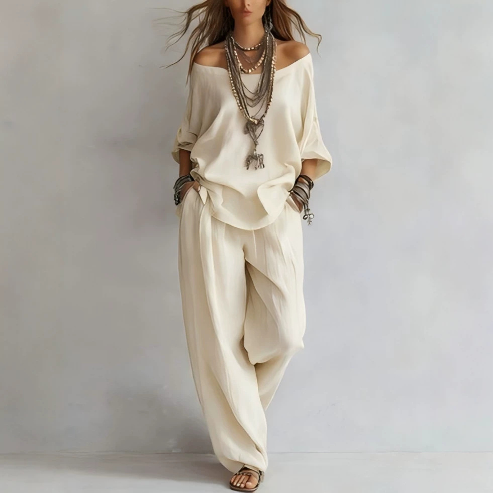 Casual losse linnen top met ze - Linen Pant Wide recensie en prijs