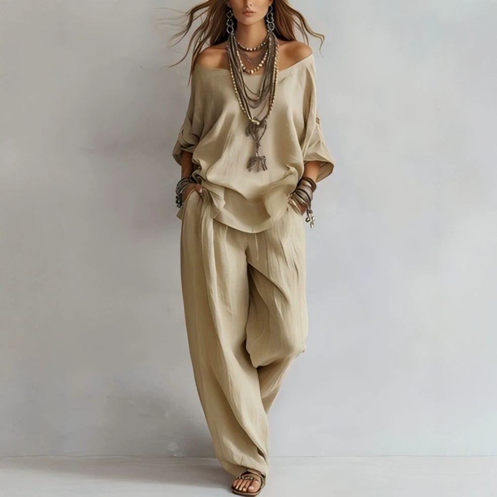 Casual losse linnen top met ze - Linen Pant Wide recensie en prijs