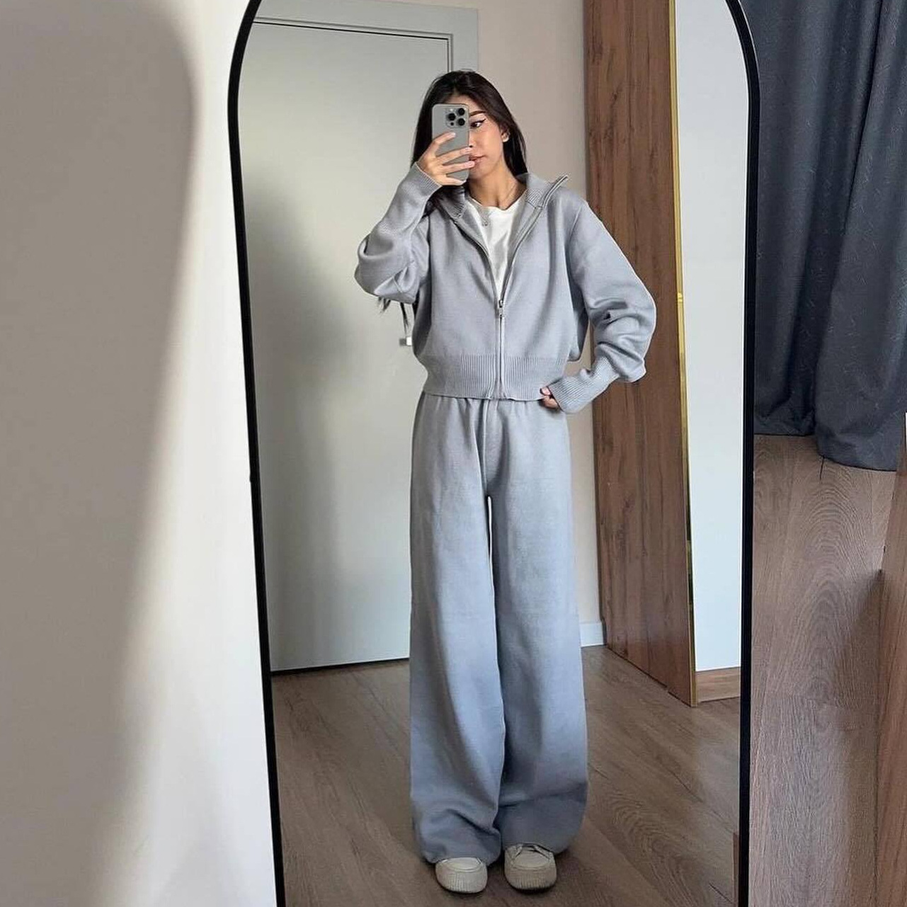 Vrouwen bijpassende sets gebre - Linen Pant Wide recensie en prijs