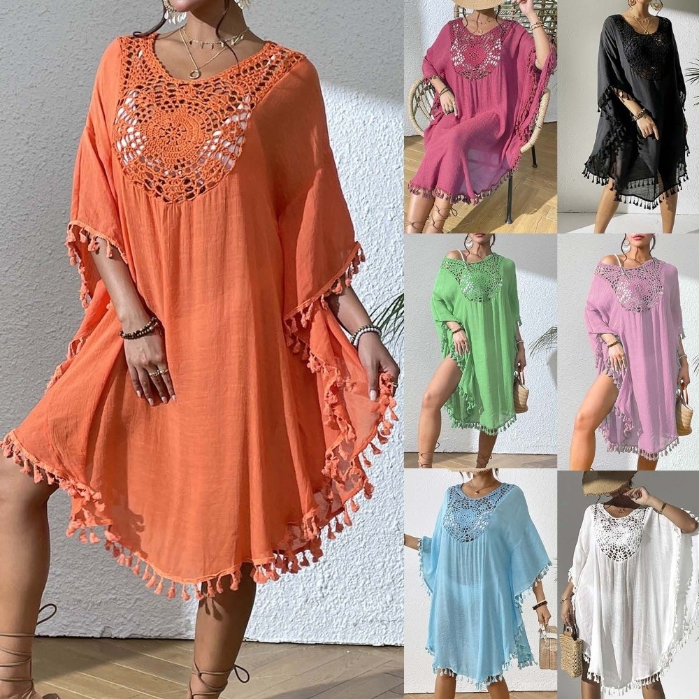 Zomerjurk met vierkante hals,  - Cover Up Kaftan recensie en prijs