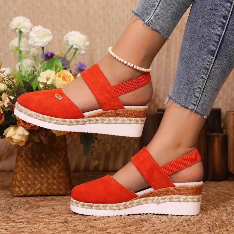 Vrouwen Gesloten Teen Sandalen - Wedge Espadrille Women recensie en prijs