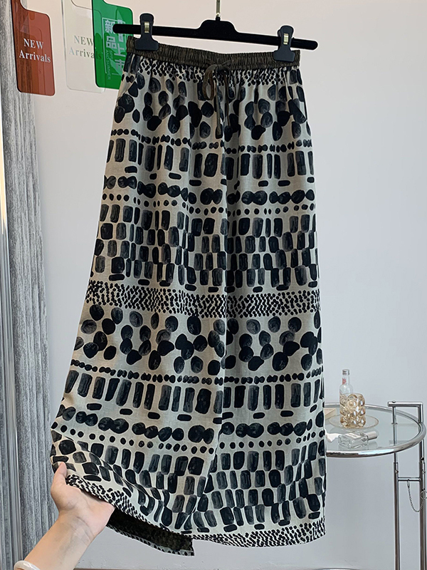 Retro bloemenprint losse licht - Midi Skirt Floral recensie en prijs