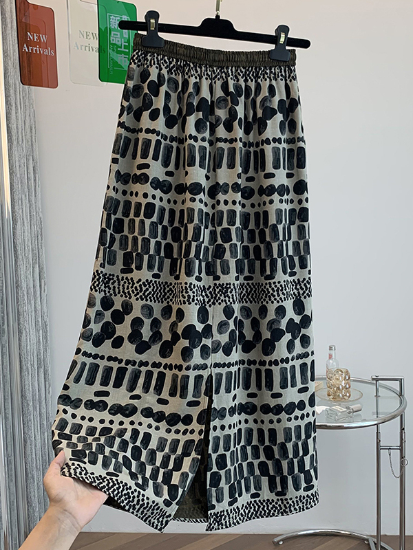 Retro bloemenprint losse licht - Midi Skirt Floral recensie en prijs