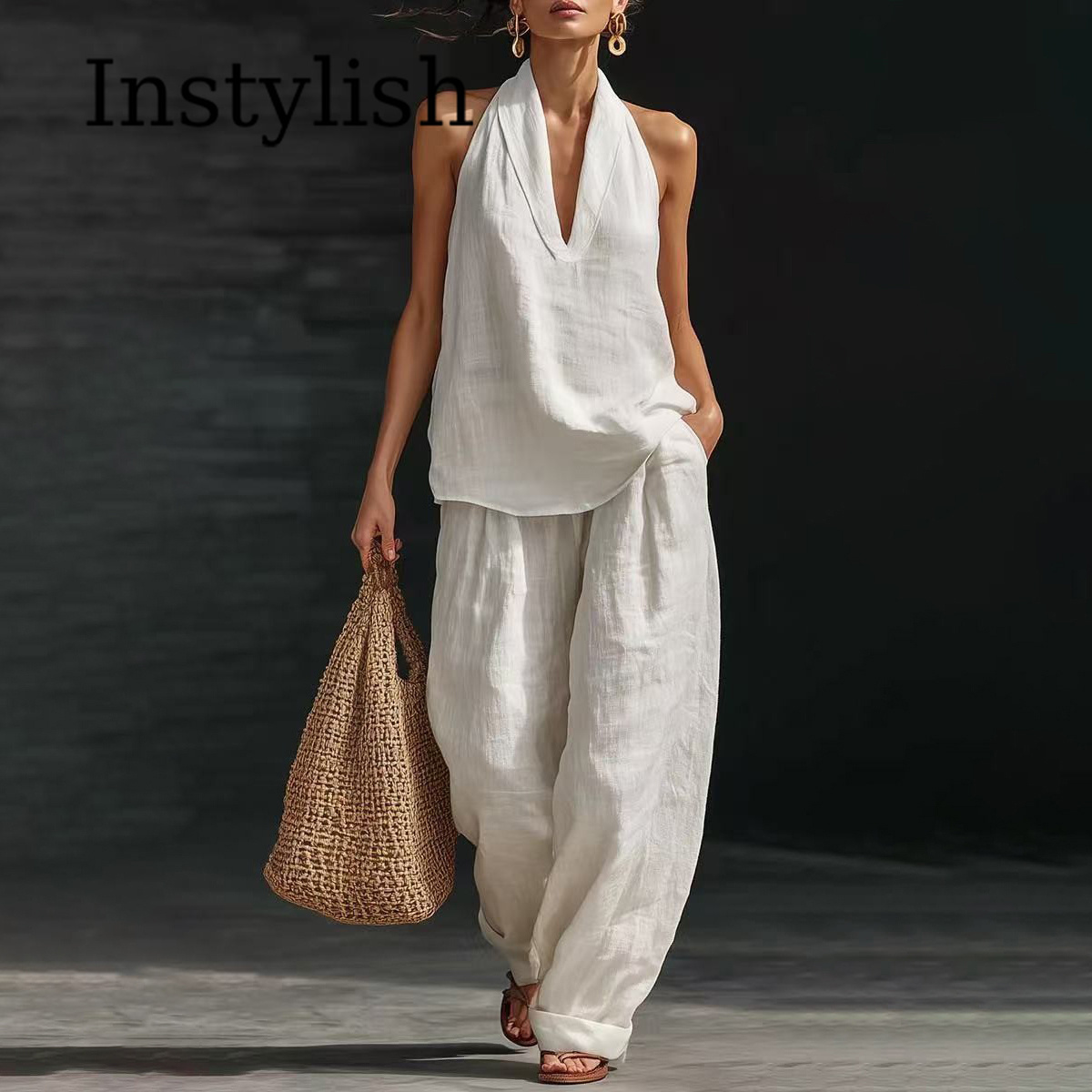 Zomer Dames Casual Linnen 2-de - Linen Pant Wide recensie en prijs