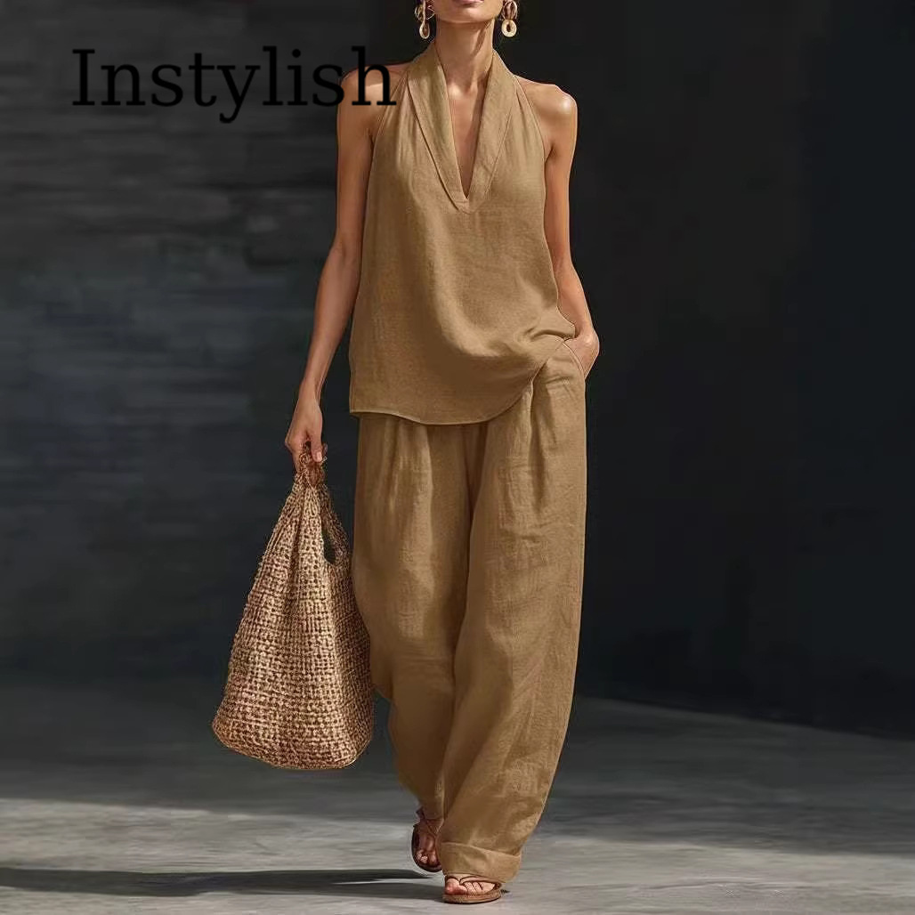 Zomer Dames Casual Linnen 2-de - Linen Pant Wide recensie en prijs