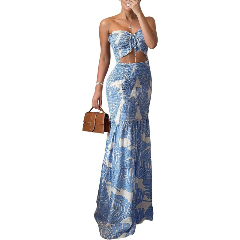 CHICME Bloemige Vakantiejurk H - Maxi Dress Halter recensie en prijs
