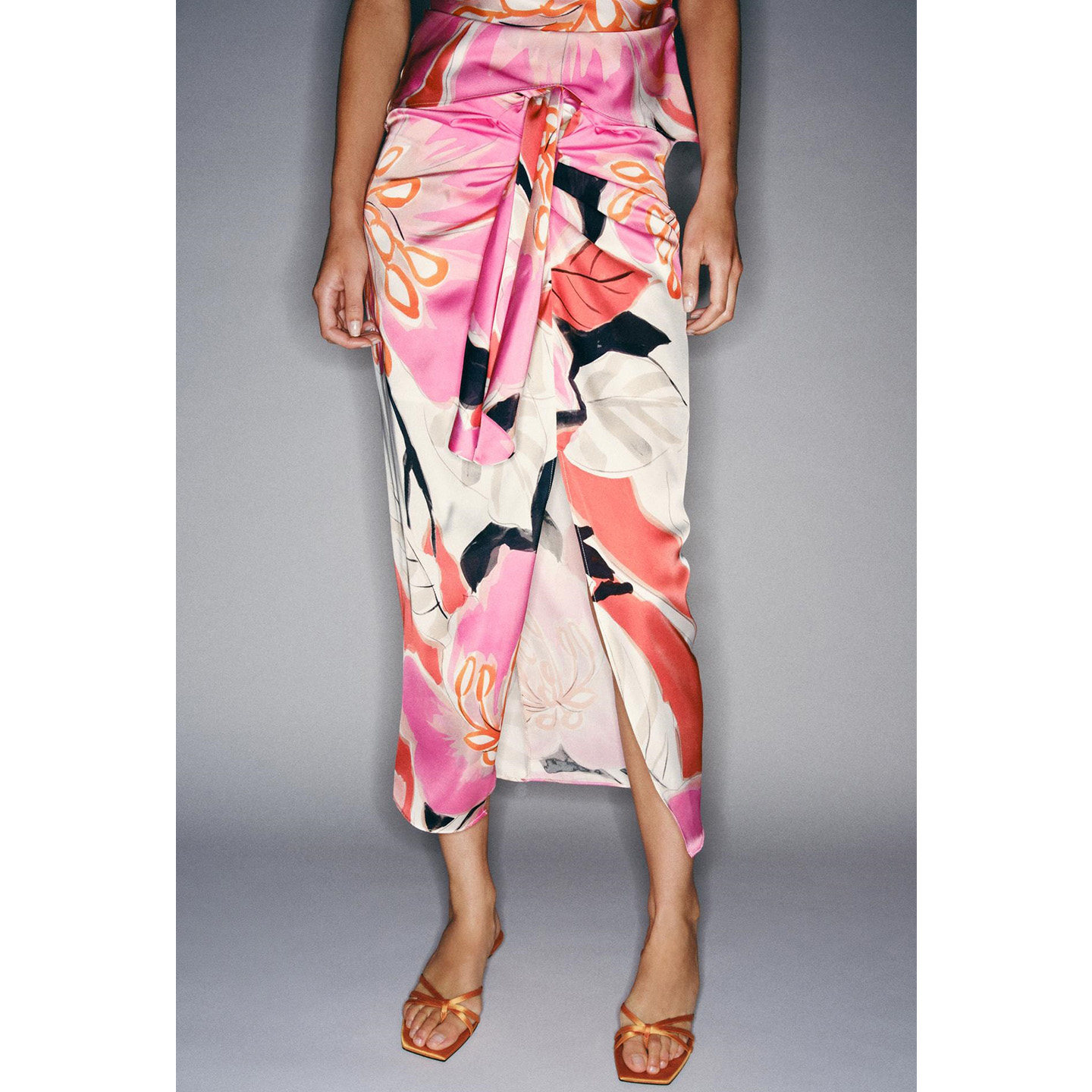 Hoge taille, midi-rok, jurk me - Midi Skirt Floral recensie en prijs